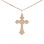 Orthodox Cross Pendant. 585 (14kt) Rose Gold. View 2