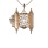 Diamond Menorah Torah Locket. View 2