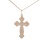 Orthodox Body Cross. 585 (14kt) Rose and White Gold. View 2