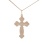 Orthodox Body Cross. 585 (14kt) Rose and White Gold. View 2