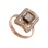 Rauh Topaz Ring With CZ. View 2