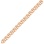 Diamond-cut Love-link Chain (0.5mm Wire). 585 (14kt) Solid Rose Gold. View 2
