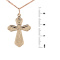 Orthodox Cross Pendant. Certified 585 (14kt) Rose Gold