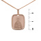 Icon Pendant 'The Holy Apostle Andrew'. Certified 585 (14kt) Rose Gold