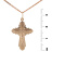 Pendantif Croix Orthodoxe en Or