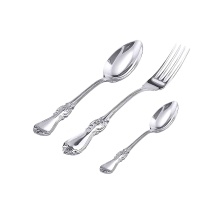 French Style Silver Flatware (Set of 3). Hypoallergenic Antimicrobial 830/999 Silver