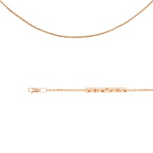 Round Byzantine-link Chain. Hollow 585 (14kt) Rose Gold