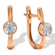 Diamond Leverback Earrings