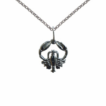 Cancer Zodiac Sterling Silver Pendant. Cancer Zodiac: June 22 - July 22