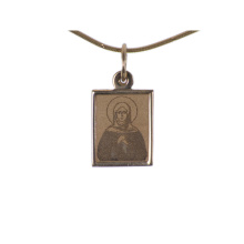 Saint Anna Grandmother of the Jesus Christ. Byzantine Style Gold Body Icon