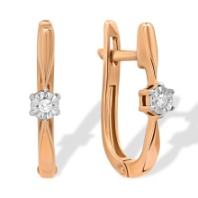 Diamond Leverback Earrings N/A