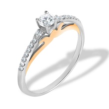 Rose Gold Wedding Rings Cz Engagement Rings Rose Gold Engagement