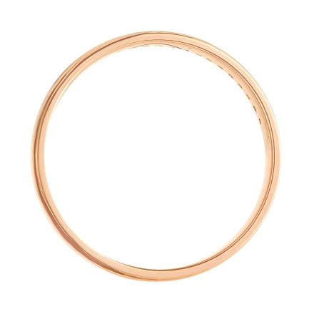 Diamond 585 (14kt) Rose Gold Wedding Band. View 3