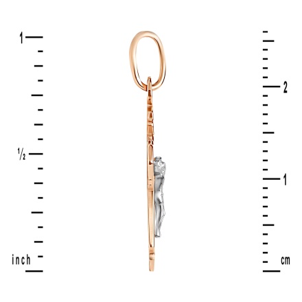 Guardian Angel Body Crucifix. View 3