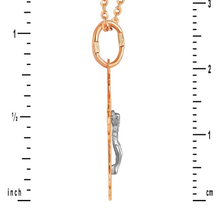 Orthodox Baptismal Crucifix Cross Pendant. View 3