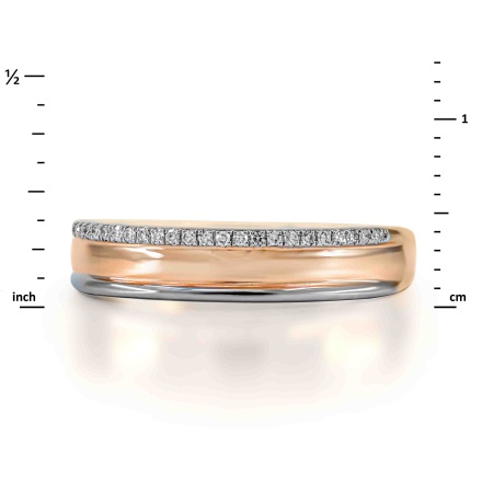 ''Magic of New York' Diamond Wedding Band - Angle 2