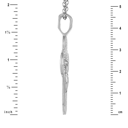 Orthodox Calvary Silver Cross. View 3