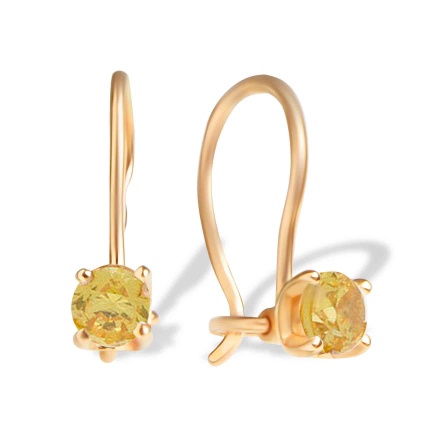 Children's 14 karat gold earrings on sale