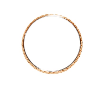 Diamond Double Rope Edge Wedding Band. View 3