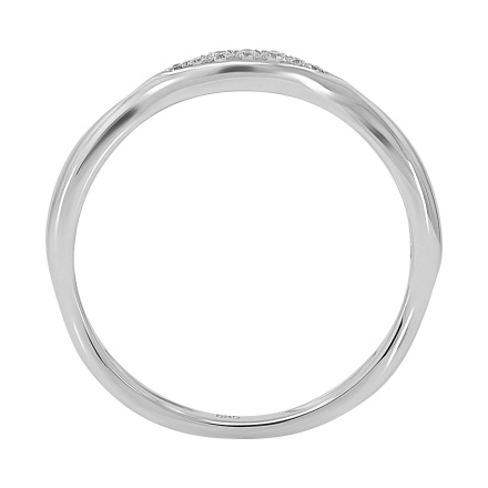Subtle Diamond Ring in 585 White Gold - Angle 4