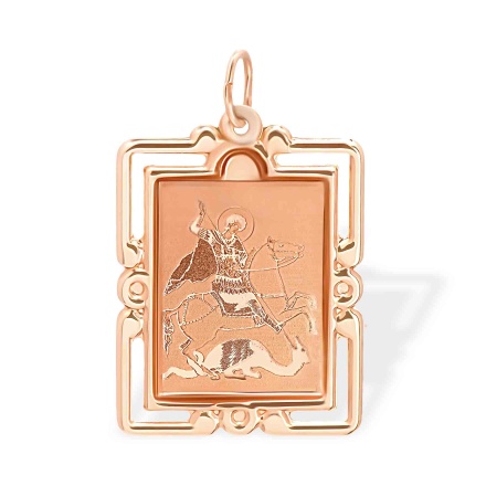 Gold st hot sale george pendant