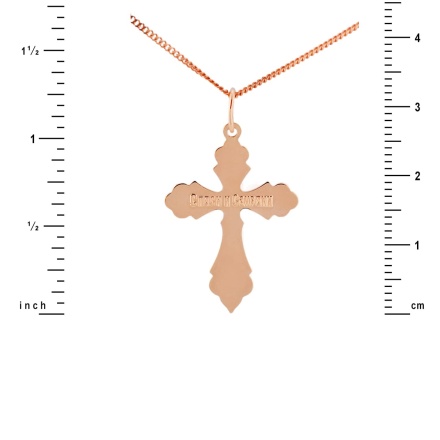 Russian Gold Crucifix. View 2