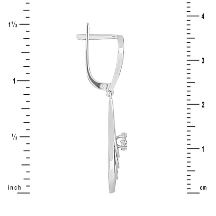 Ruby and Diamond Cascade Earrings. View 2