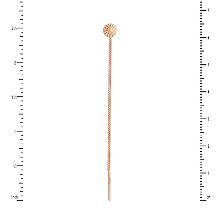 Chain Earring Height. View 3