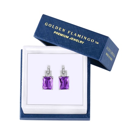 Free boutique-quality gift box for gold earrings by Golden Flamingo