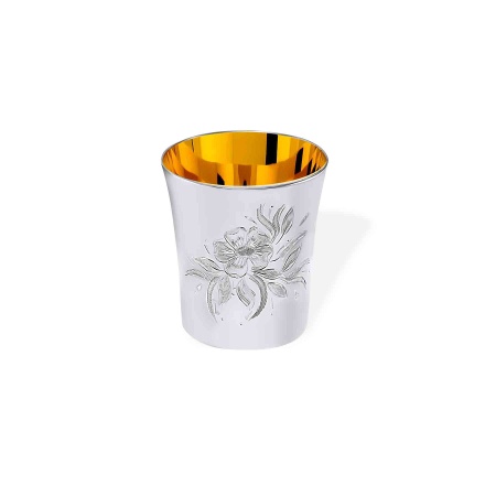 Tequila Matte Silver Shot with Engraving. Hypoallergenic 925 Silver, 999 (24kt) Gold Plating