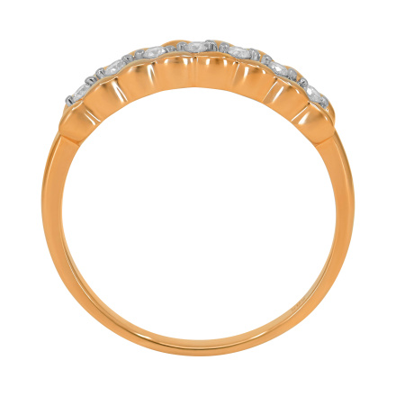 Anniversary Diamond Ring with Slicked Design - Angle 4