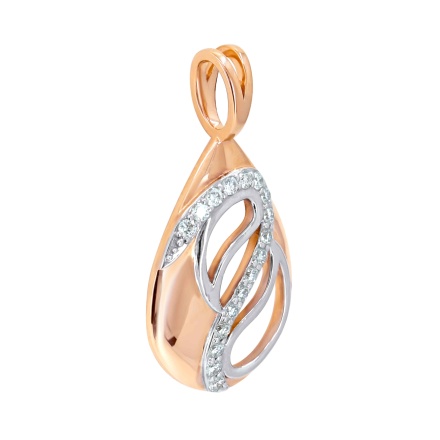 Convex Pendant with Diamond Sash. Angle 2