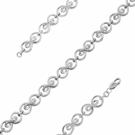 Droolworthy White Gold Bracelet with 66 Diamonds