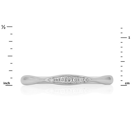 Subtle Diamond Ring in 585 White Gold - Angle 2