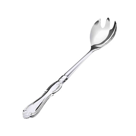 Master Multi-Purposed Serving Spork. Hypoallergenic 830/999 Silver, Stainless Steel