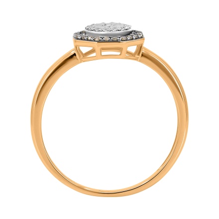 Ring with Champagne Diamonds and White Diamonds - Angle 4