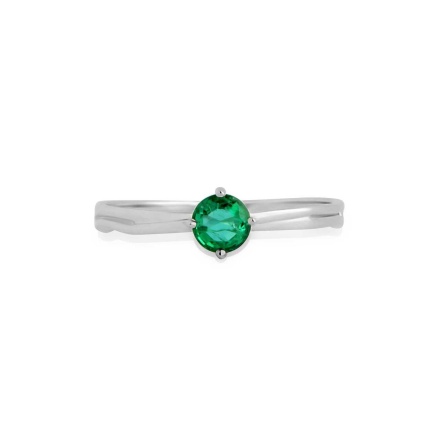 Emerald Anniversary Ring. View 2