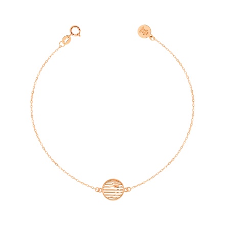 Youth Bracelet of Luminous Gold. Tested 14kt (585) Rose Gold. View 2