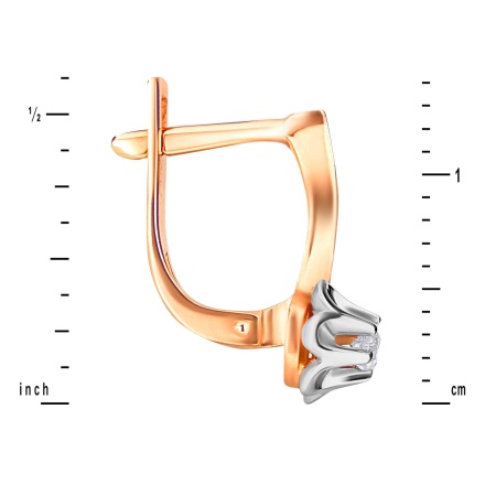 Antique Style Diamond Earrings. View 2