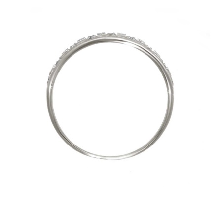 Diamond with Diamond-cut White Gold Stars Ring. View 3