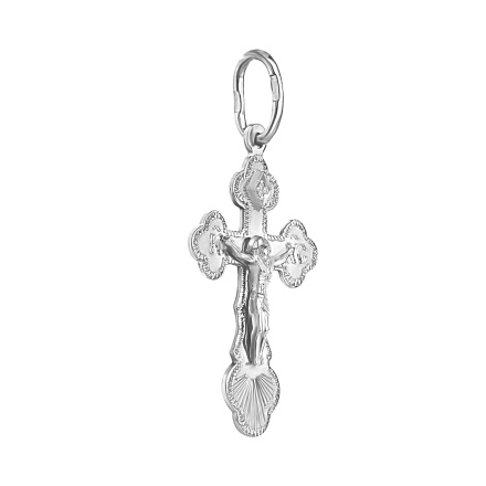 Diamond Orthodox Cross 'Her Purity'. View 2