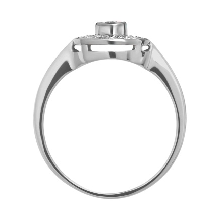 Diamond White Gold Bethlehem Star Ring. View 3