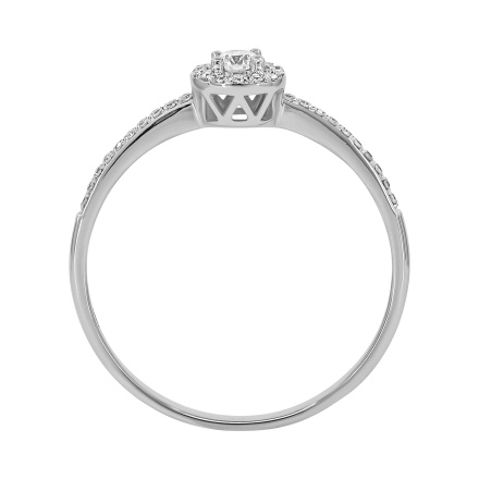 Engagement Ring Featuring 45 Diamonds - Angle 4