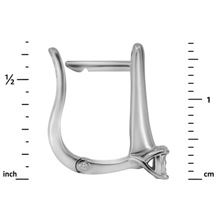 'Day-to-Evening' Diamond Earrings in 585 White Gold, Height 17mm