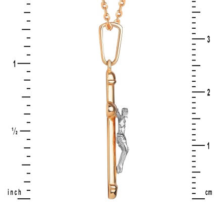 Catholic Crucifix Pendant. View 3