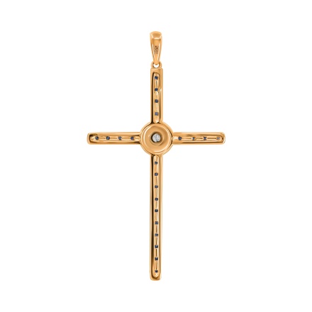 Reverse of Fashion Cross Features Sapphires and Diamonds