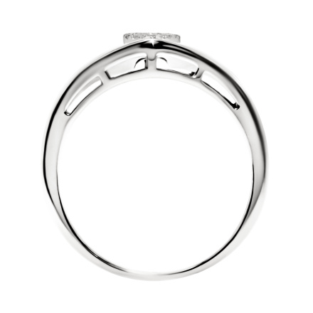 Spotlight Diamond Ring in White Gold - Angle 4