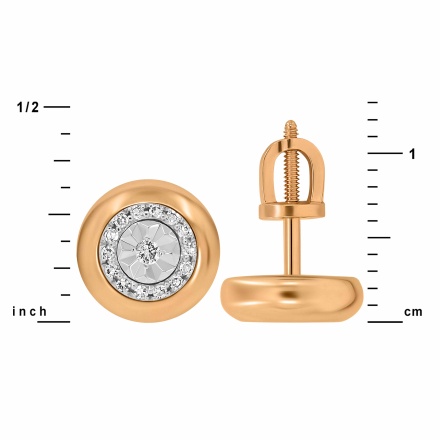 Dimensions of Persimmon-inspired Ear Studs