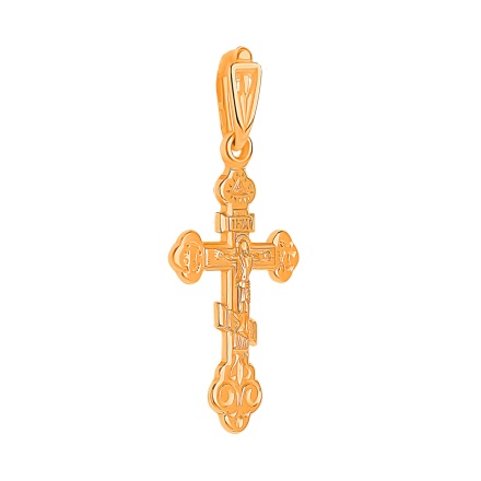 'All-Seeing Eye' cross pendant made in 585 rose gold. View 2