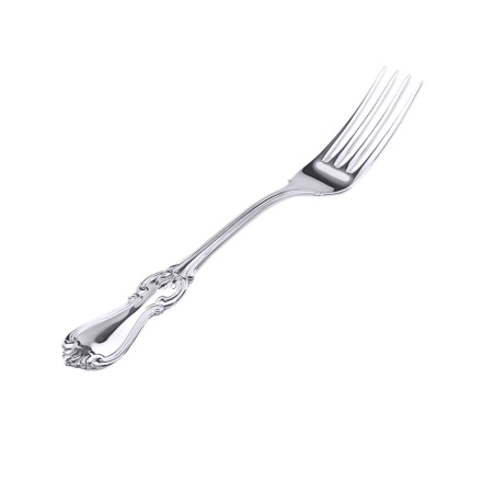 French-style Silver Table Fork for Kids and Teens. View B